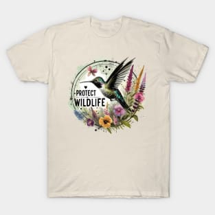 Hummingbird - Protect Wildlife T-Shirt